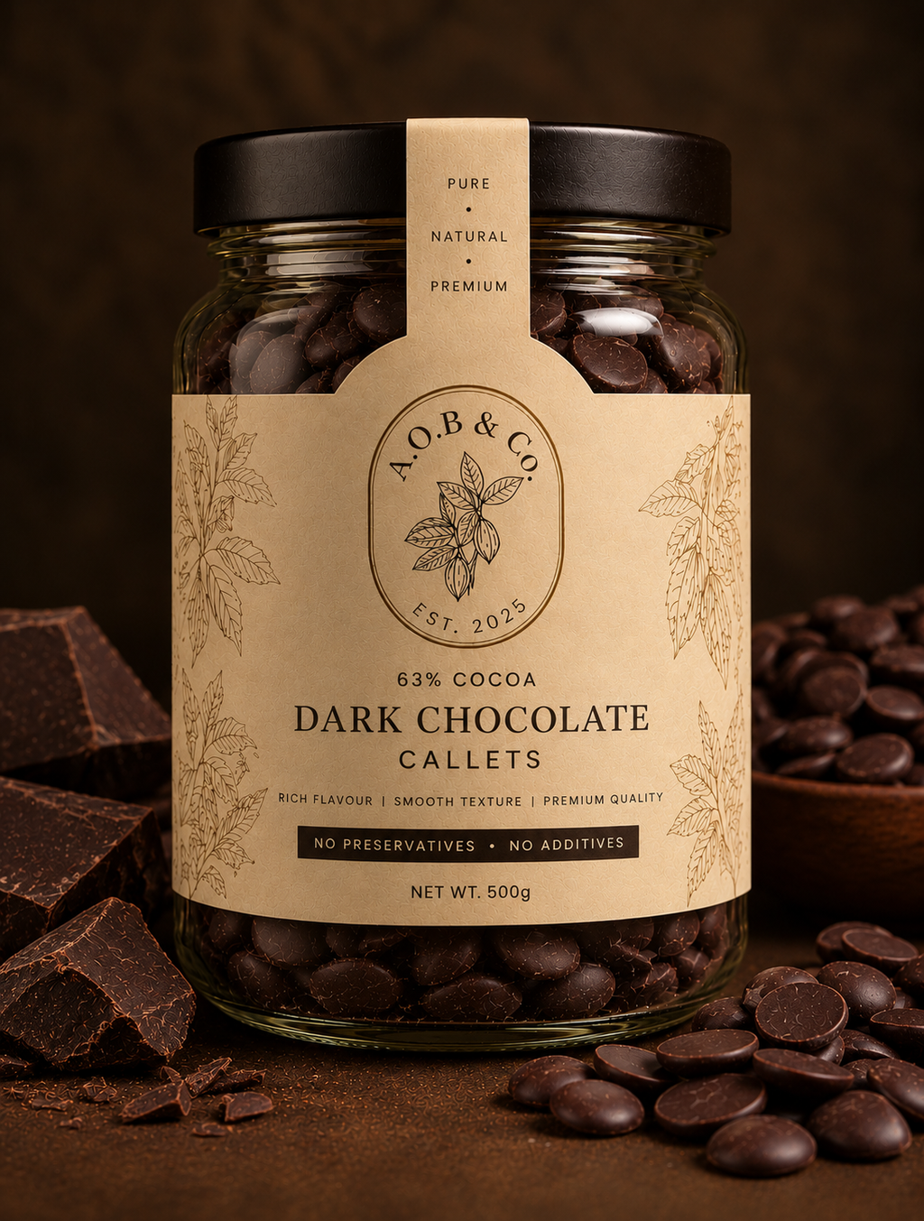 63% Chocolate Callets